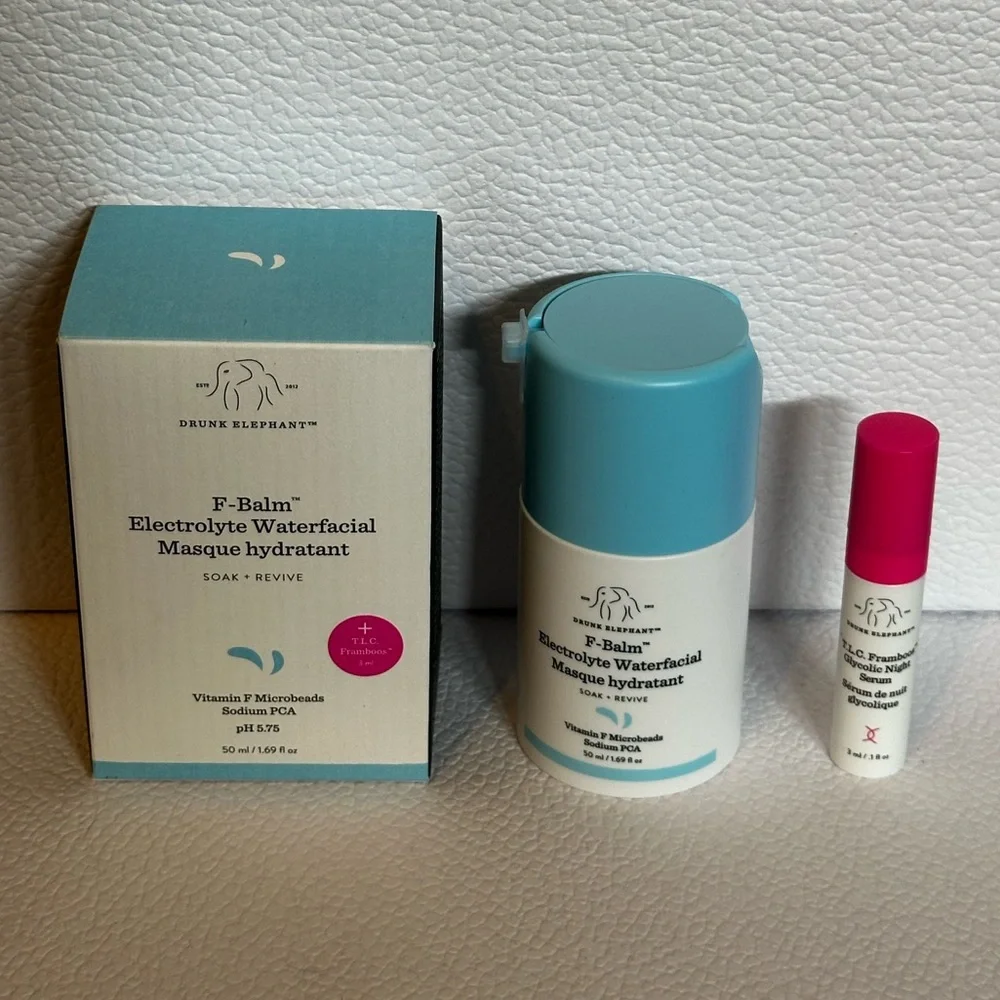 🆕 DRUNK ELEPHANT F-Balm™ Electrolyte Waterfacial Mask 50 mL NIB